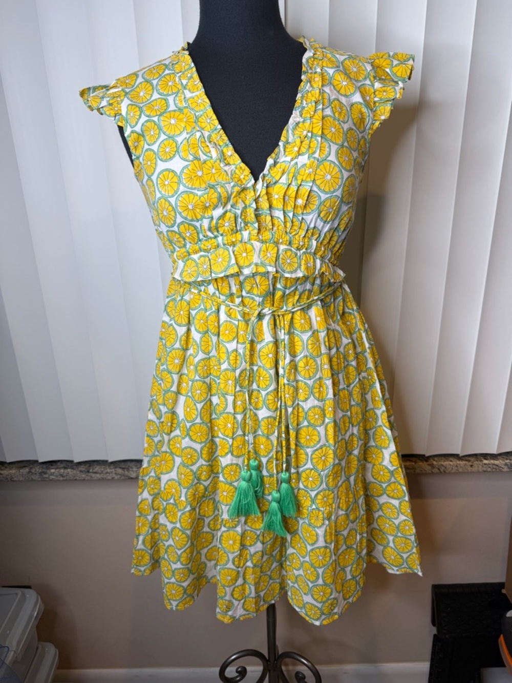 Mer St. Barth Noemi Cover-Up Lined Dress Summer Sundress Size Small